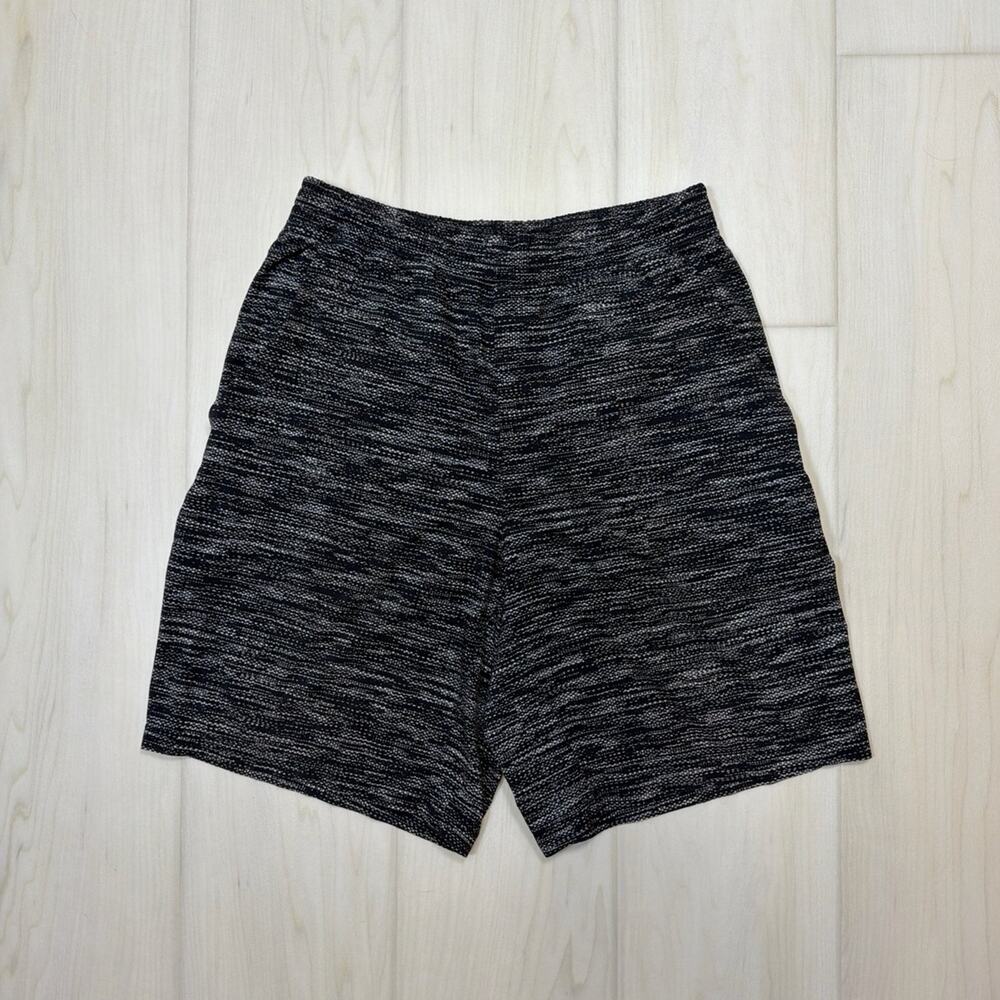 Lululemon Heathered Black Pace Breaker 9" Lined Athletic Gym Shorts Size Medium